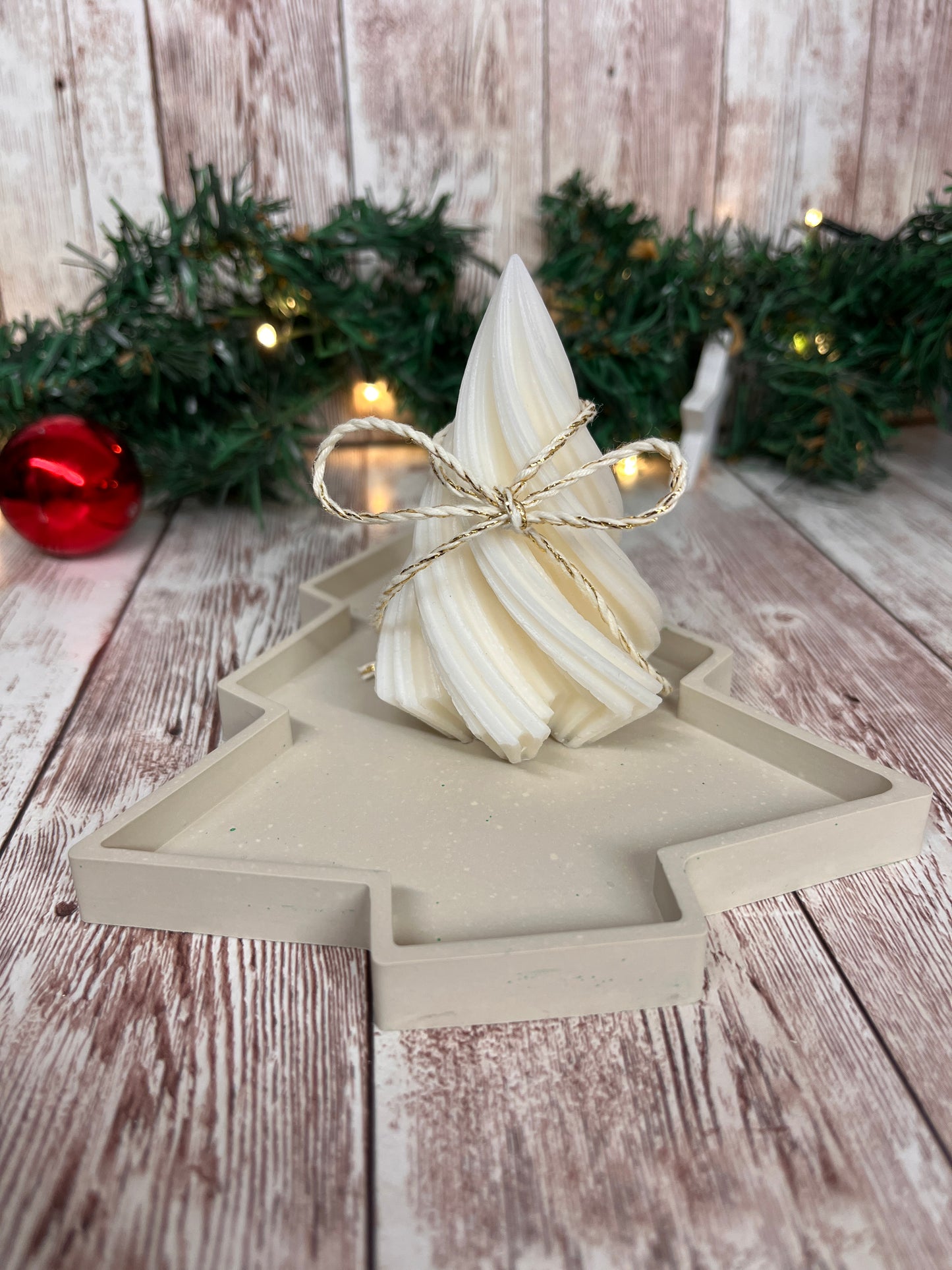 Keramik Weihnachtsbaum Schale • Festliche Deko • Servierschale Weihnachten • In 5 Farben • Gold oder Silber Rand • Weihnachtsgeschenk