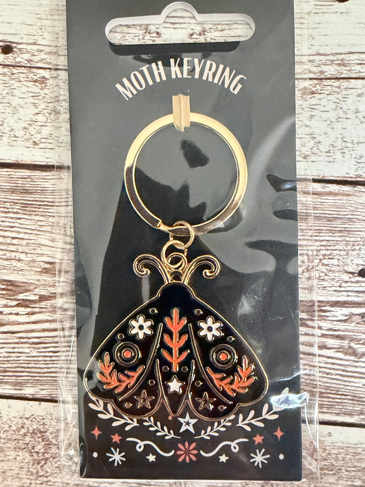 🦋 Motten-Schlüsselanhänger – Mystisch & Wunderschön