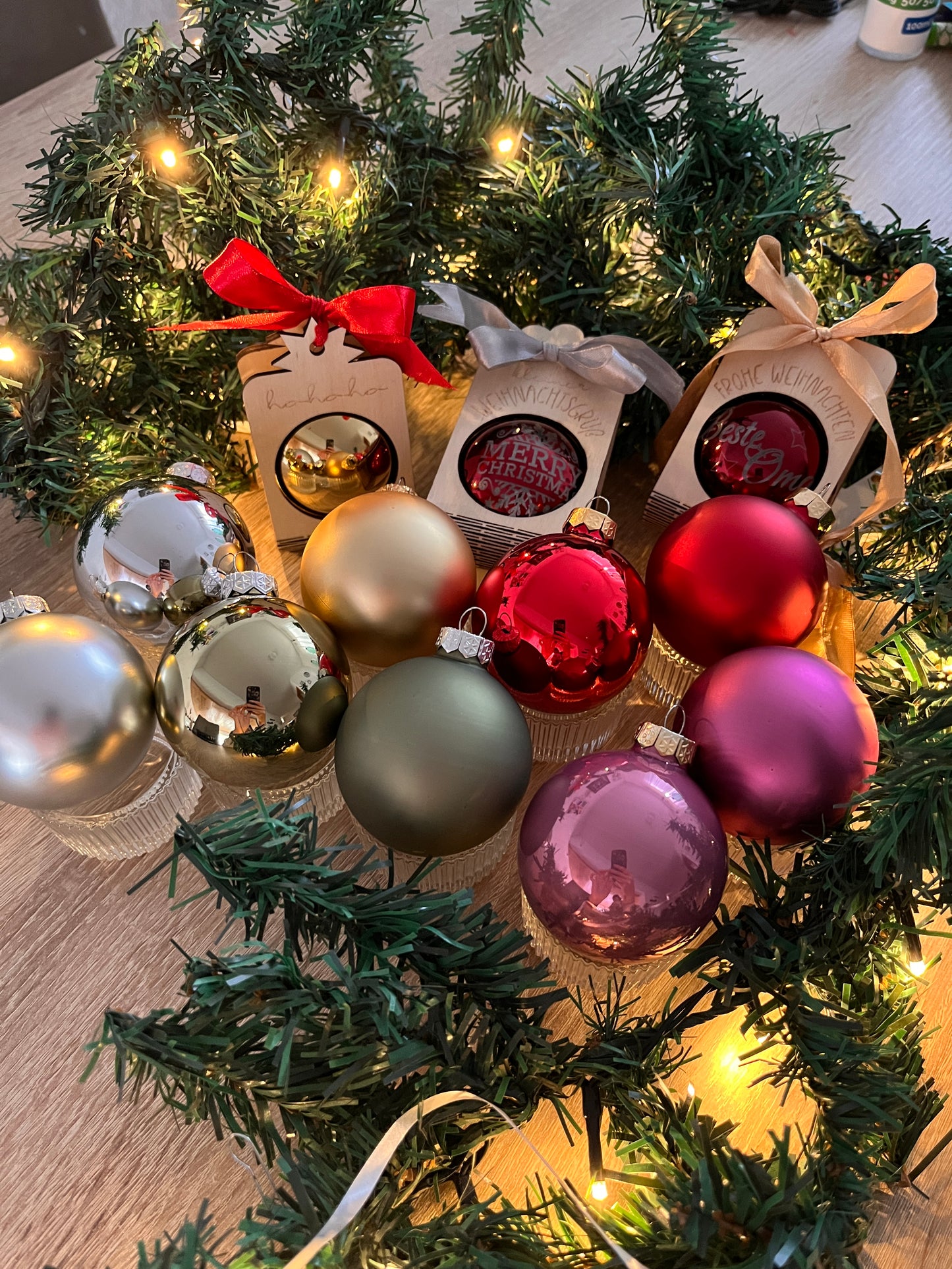 Weihnachtsbaumkugel mit Name personalisiert graviert• Weihnachtskugel • Weihnachtsdeko • Christbaumkugel Glas • Weihnachtsgeschenk