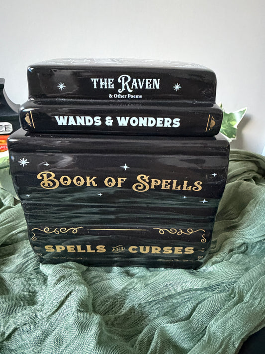 Bücher Duftlampe • Book of Spells • Duftwachs • Witchy • Bookie