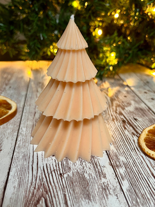 Handgemachte Tannenbaum Kerzen gefächert aus Sojawachs