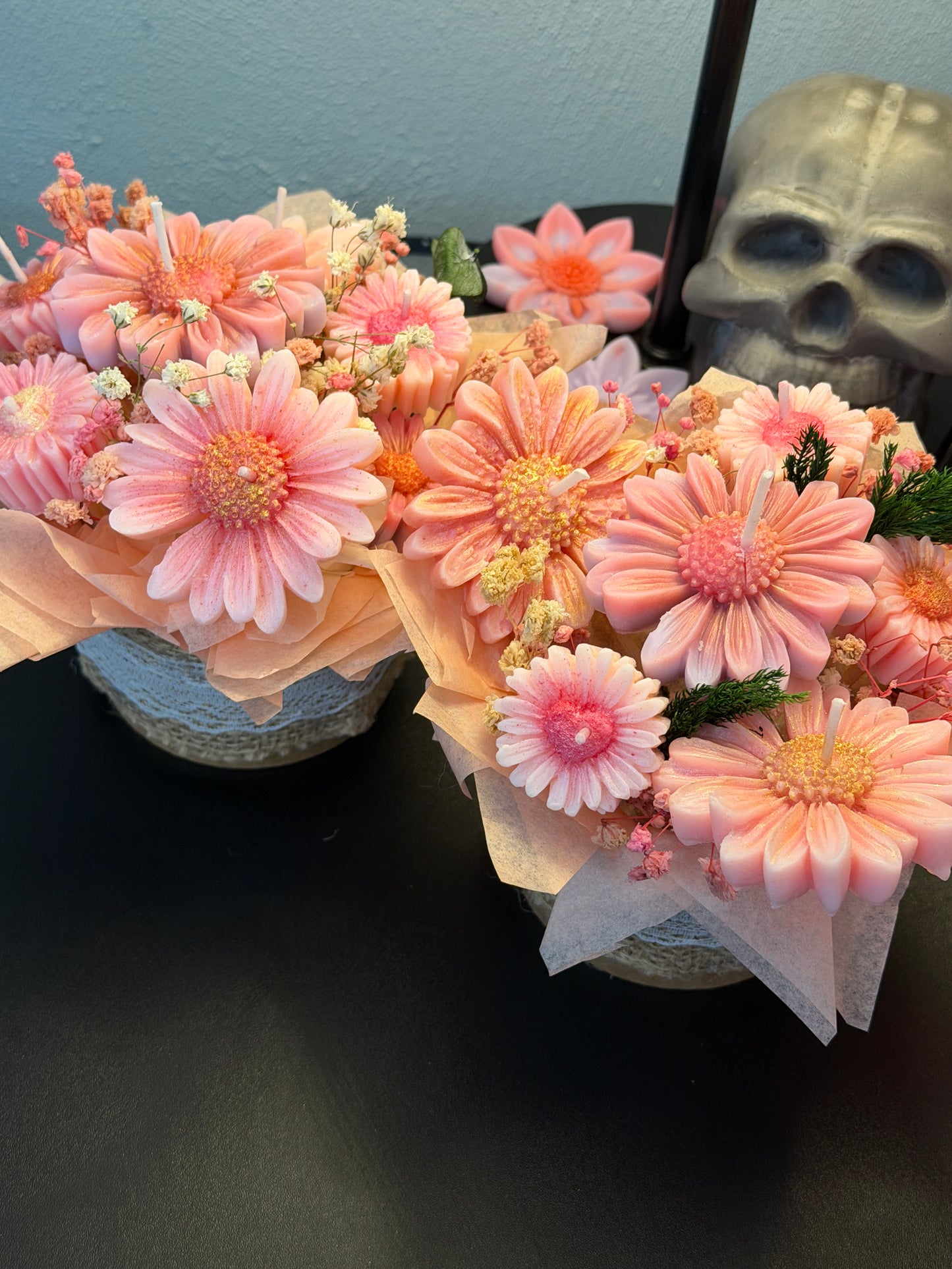 Blumenstrauß 💐 aus Kerzen