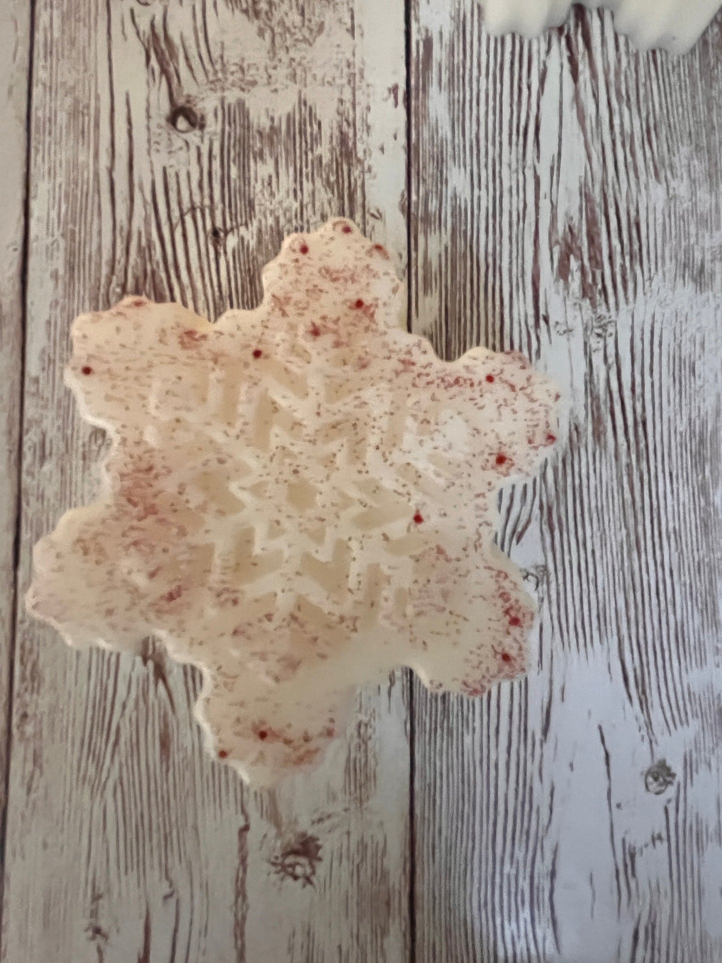 Schneeflocken-Kerze aus Sojawachs • 75g • Handgegossen • Optional mit Duft