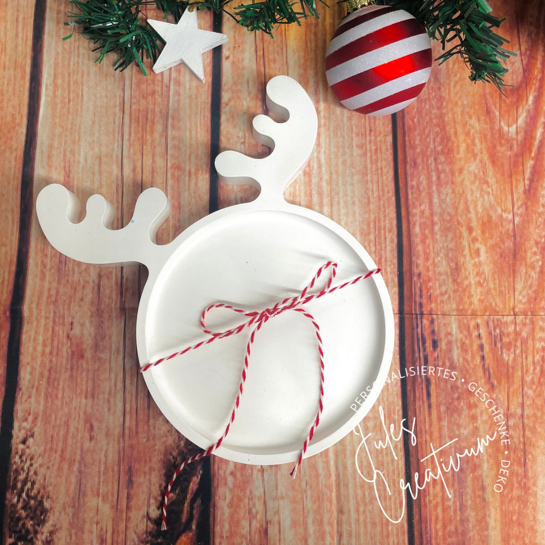 Elch Schale • Dekoschale • Weihnachten • Geschenk • nordisch • Keramik • Zum basteln